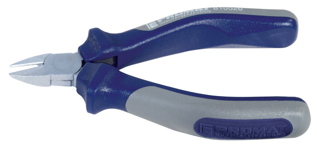 PROMAT Elektronik-Seitenschneider 110 mm, geschwärzt, mit Facette und doppelter Blattfeder