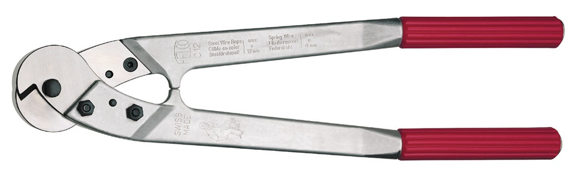 FELCO Drahtseilschere C12, 500 mm, Kunststoffüberzug – für Stahlkabel bis 12 mm