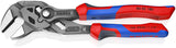 KNIPEX Zangenschlüssel 250 mm, Spannweite 52 mm, mit Kunststoffüberzug und Einstellskala