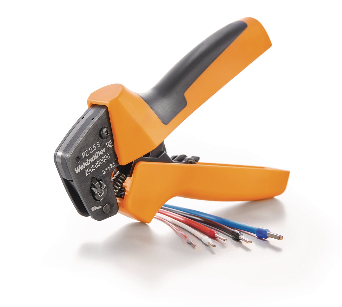 Crimpzange PZ 2,5 von WEIDMÜLLER – 160 mm für Aderendhülsen 0,14–2,5 mm²