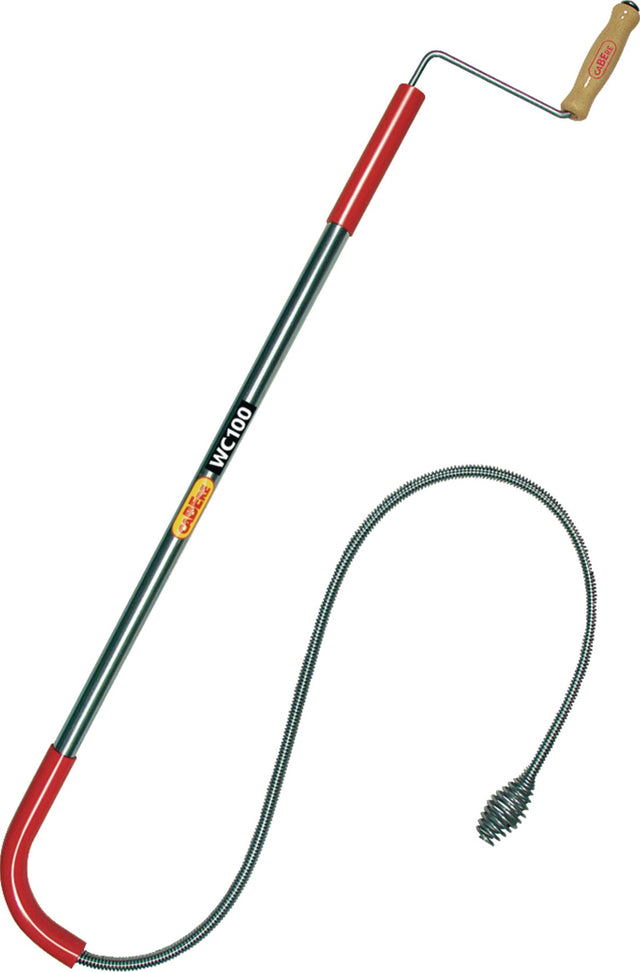 CABERE WC-Reinigungsgerät WC100 90 cm – flexible Spezialwelle mit Bohrkopf gegen WC-Verstopfungen