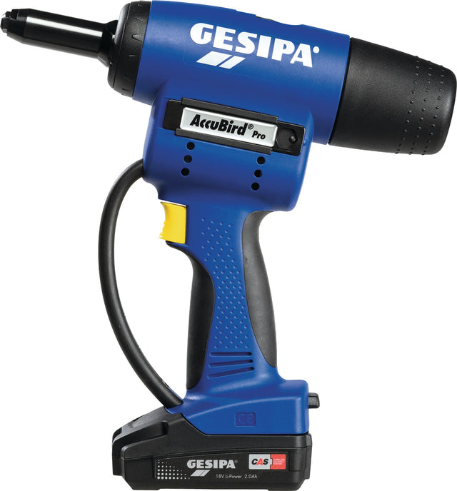 GESIPA AccuBird®Pro Akku-Blindnietsetzgerät 18 V 13000 N 12-teilig mit L-Boxx