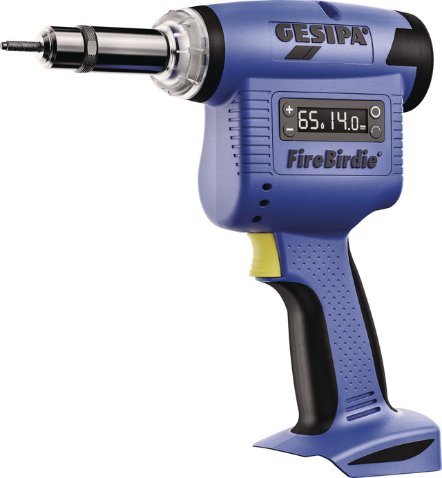 GESIPA Akku-Blindnietmutternsetzgerät FireBirdie – Kompakt, BLDC-Motor, 3 Betriebsmodi