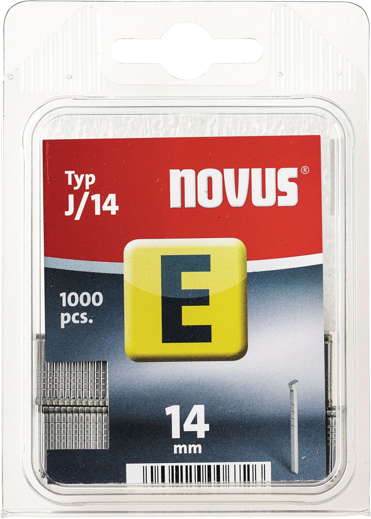 NOVUS Typ J Tackernägel 14 mm mit Kopf, 1,20 mm Draht