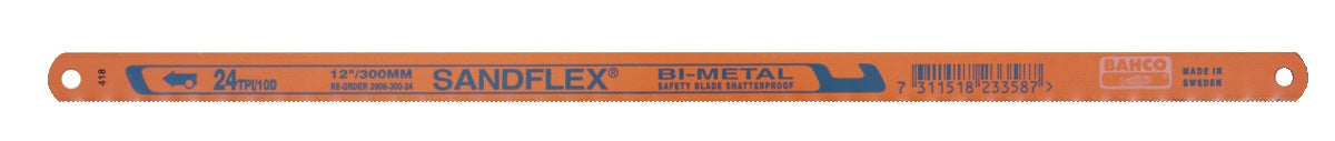 BAHCO Metallsägeblatt Sandflex® 300 mm Bimetall, 18 ZpZ, 100er Pack