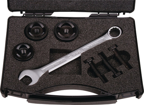 ALFRA Blechlochersatz MonoCut® Sanitär Ø 28,3 / 31,7 / 35 mm – 3-teiliger Satz im Kunststoffkoffer