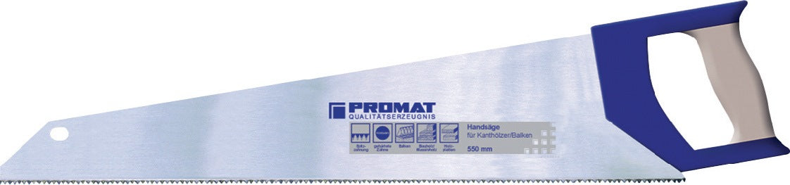 PROMAT Handsäge Blattlänge 350 mm, 12 ZpZ, feine Spezialzahnung, 2K-Komfortgriff