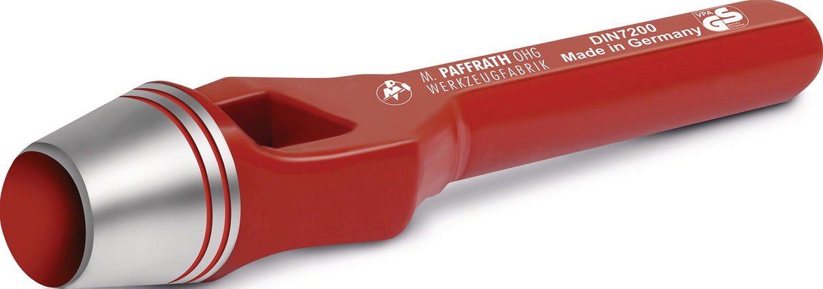 PAFFRATH Henkellocheisen 2 mm rot – Präzisions-Locheisen nach DIN 7200 A für Pappe, Leder & Gummi