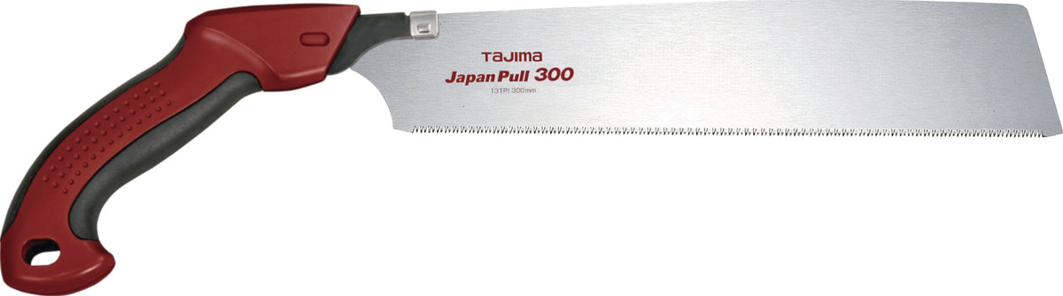 TAJIMA Japanische Zugsäge RAPID PULL ALUMINIST, Blattlänge 300 mm, 2K-Griff, 13 TPI