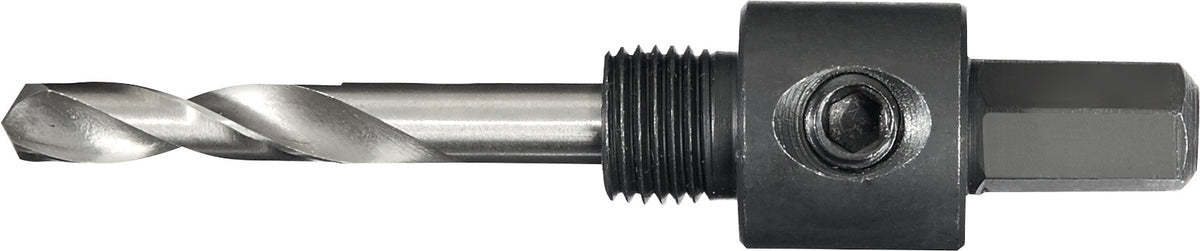 PROMAT Aufnahmeschaft 6-KT 9,5 mm mit Zentrierbohrer für Lochsägen 14-30 mm
