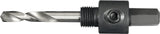 PROMAT Aufnahmeschaft 6-KT 9,5 mm mit Zentrierbohrer für Lochsägen 14-30 mm