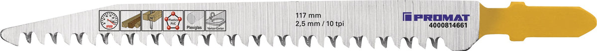 PROMAT Stichsägeblatt 80 mm BIM T 101 AiF für Laminat, Parkett & dünne Hölzer