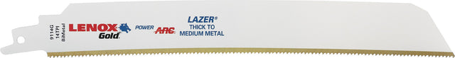 LENOX Säbelsägeblatt Gold Lazer® 229 mm, 14 TPI, 5 Stück – für Metall und anspruchsvolle Einsätze