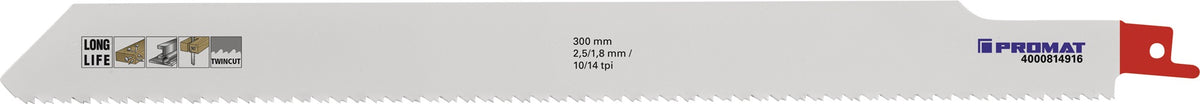 PROMAT Säbelsägeblatt 150 mm Bimetall TPI 24 für rostfreien Stahl
