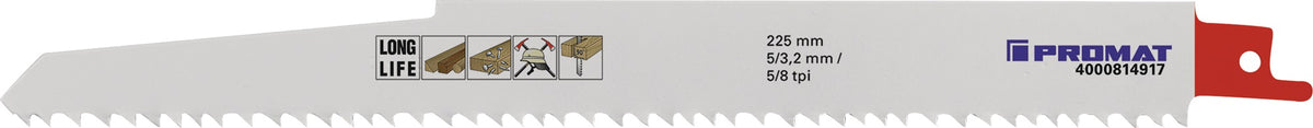 PROMAT Säbelsägeblatt 150 mm Bimetall TPI 24 für rostfreien Stahl