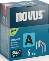 NOVUS Feindrahtklammern Typ 53, 11,3 mm Klammerbreite, 4 mm Schenkellänge