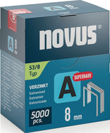 NOVUS Feindrahtklammern Typ 53, 11,3 mm Klammerbreite, 4 mm Schenkellänge