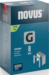 NOVUS Flachdrahtklammern G Typ 11 – 10,6 x 6 mm, 1,25 mm Draht