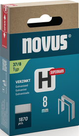NOVUS Feindrahtklammern Typ 37 H, 10,6 mm Klammerbreite, superhart