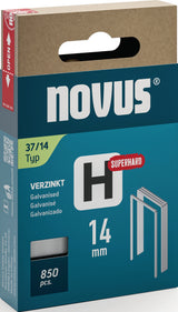 NOVUS Feindrahtklammern Typ 37 H, 10,6 mm Klammerbreite, superhart