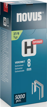 NOVUS Feindrahtklammern Typ 37 H, 10,6 mm Klammerbreite, superhart