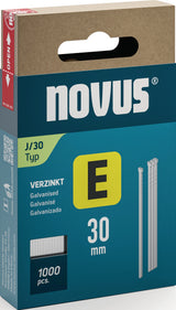 NOVUS Nägel E Typ J 14 mm mit Kopf – 1000 Stück, Drahtbreite 1,2 mm für Handtacker