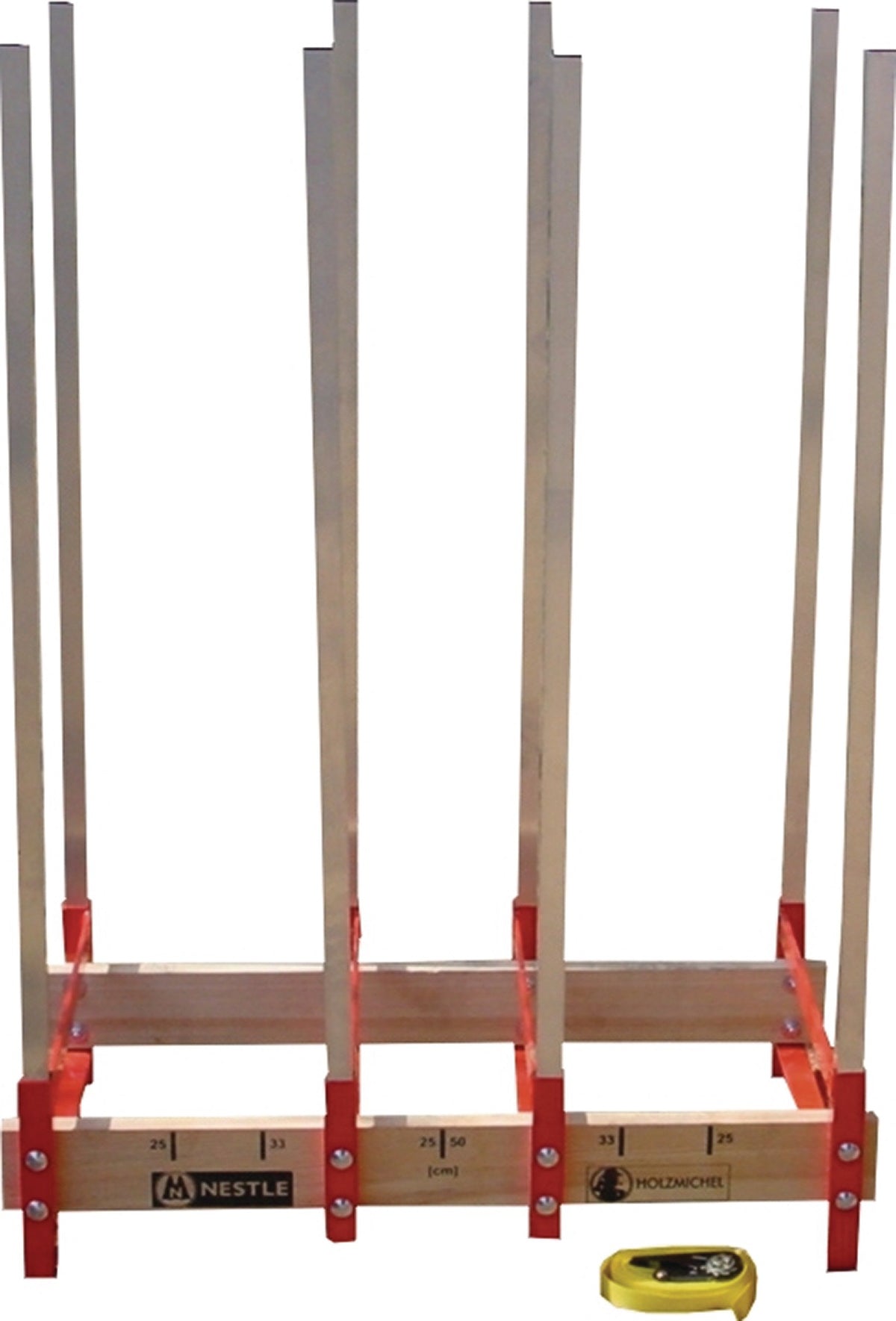 NESTLE Sägebock Holzmichel – Alu/Holz, zerlegbar, 820 x 1130 x 465 mm