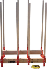 NESTLE Sägebock Holzmichel – Alu/Holz, zerlegbar, 820 x 1130 x 465 mm