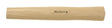 Fäustelstiel Hickory 260 mm von Leonhardt Fohrmann – DIN 5135, geschweift, gewachst
