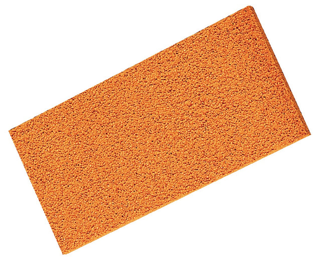 KRONEN-HANSA Schwammgummiauflage 280x140x10 mm grob orange für Reibebrett