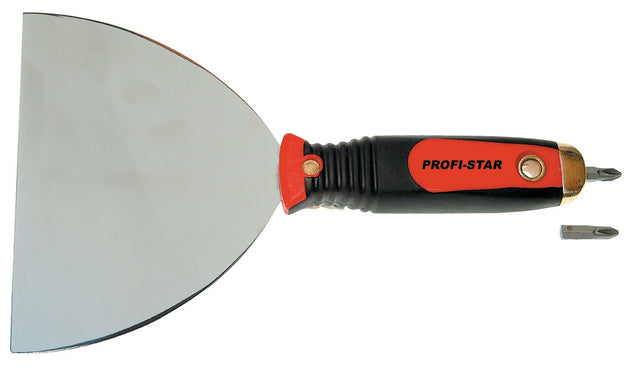 HAROMAC Schraubgriffspachtel 150 mm mit Magnet-Bit-Halter PH2 und 2-K-Griff, rostfrei