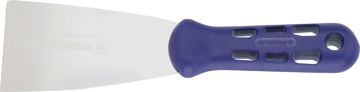 NORDWEST Malerspachtel 40 mm, hochglanz-poliert, Kunststoffheft flachoval blau