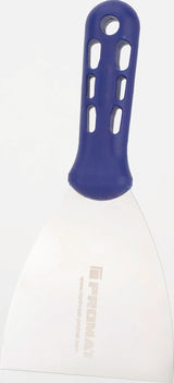 NORDWEST Malerspachtel 40 mm, hochglanz-poliert, Kunststoffheft flachoval blau