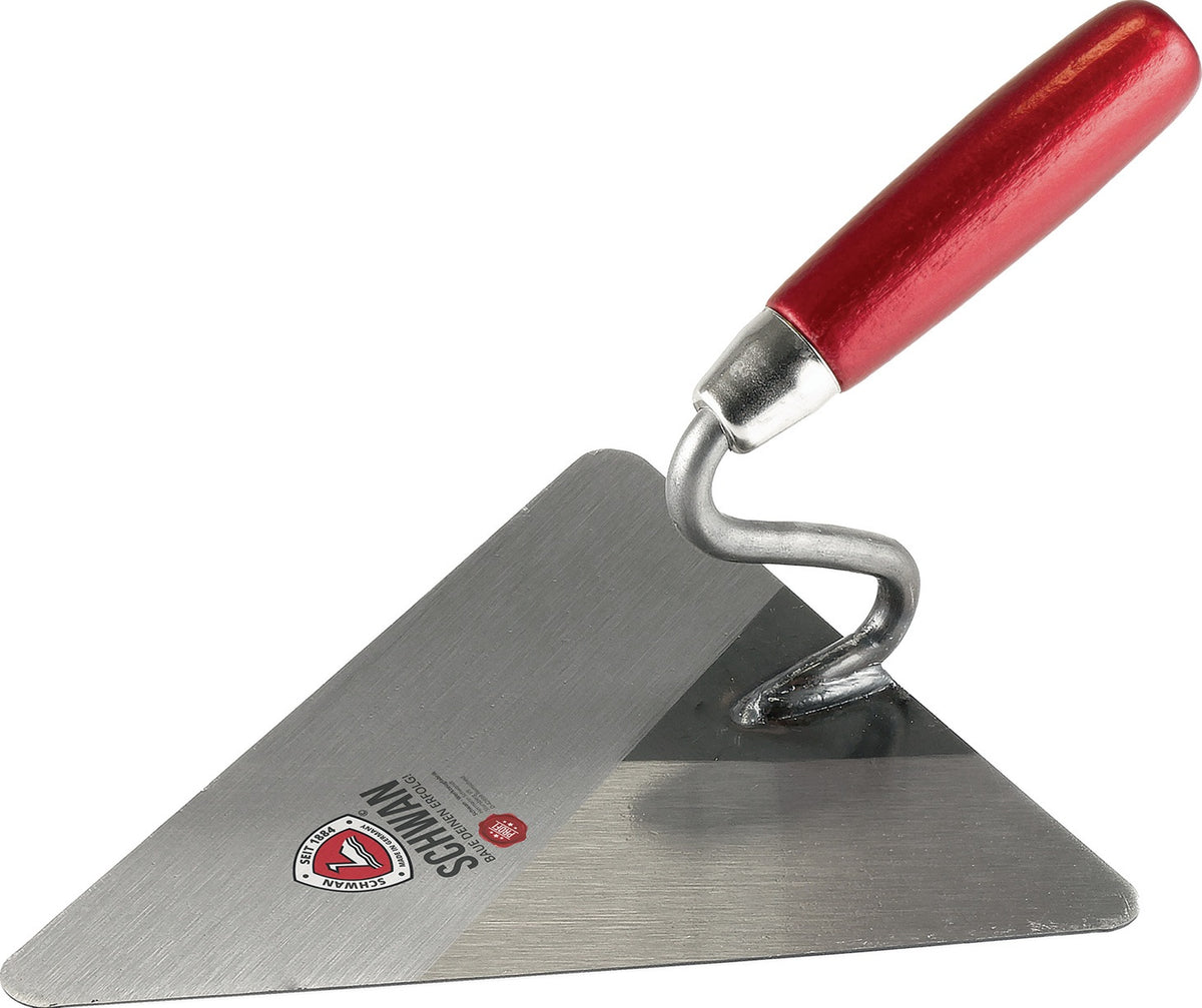 Berliner Maurerkelle 300 x 180 mm von SCHWAN – gehärteter Stahl, lackiertes Holzheft