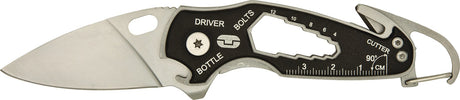 TRUE Universalmesser SmartKnife TU573K – Klappbares Multitool aus Edelstahl, 162 mm