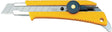 OLFA Cuttermesser mit 18 mm Klinge, Metallführung und Feststellrädchen – 155 mm