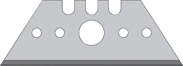 Trapezklinge 52x18,7x0,65 mm mit Lochung von PROMAT – 10 Stück im Spender