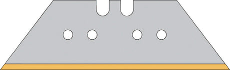Trapezklinge 52x18,7x0,65 mm mit Lochung von PROMAT – 10 Stück im Spender