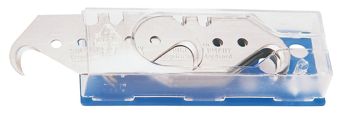 PROMAT Hakenklinge 48,2 x 18,7 x 0,65 mm mit Lochung – 10 Stück im Spender