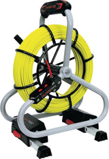 RUNPOTEC Glasfaserstab Profi-Set 60 m, Ø 4,5 mm, Biegeradius 120 mm, Stahlhaspel