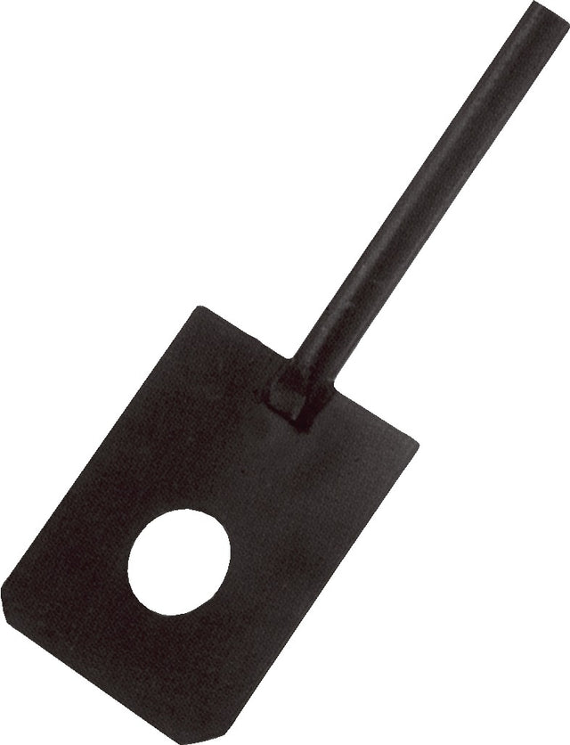 Kalkspaten Länge 1110 mm schwarz IDEAL – Robuster Spaten mit Eisenrohrstiel