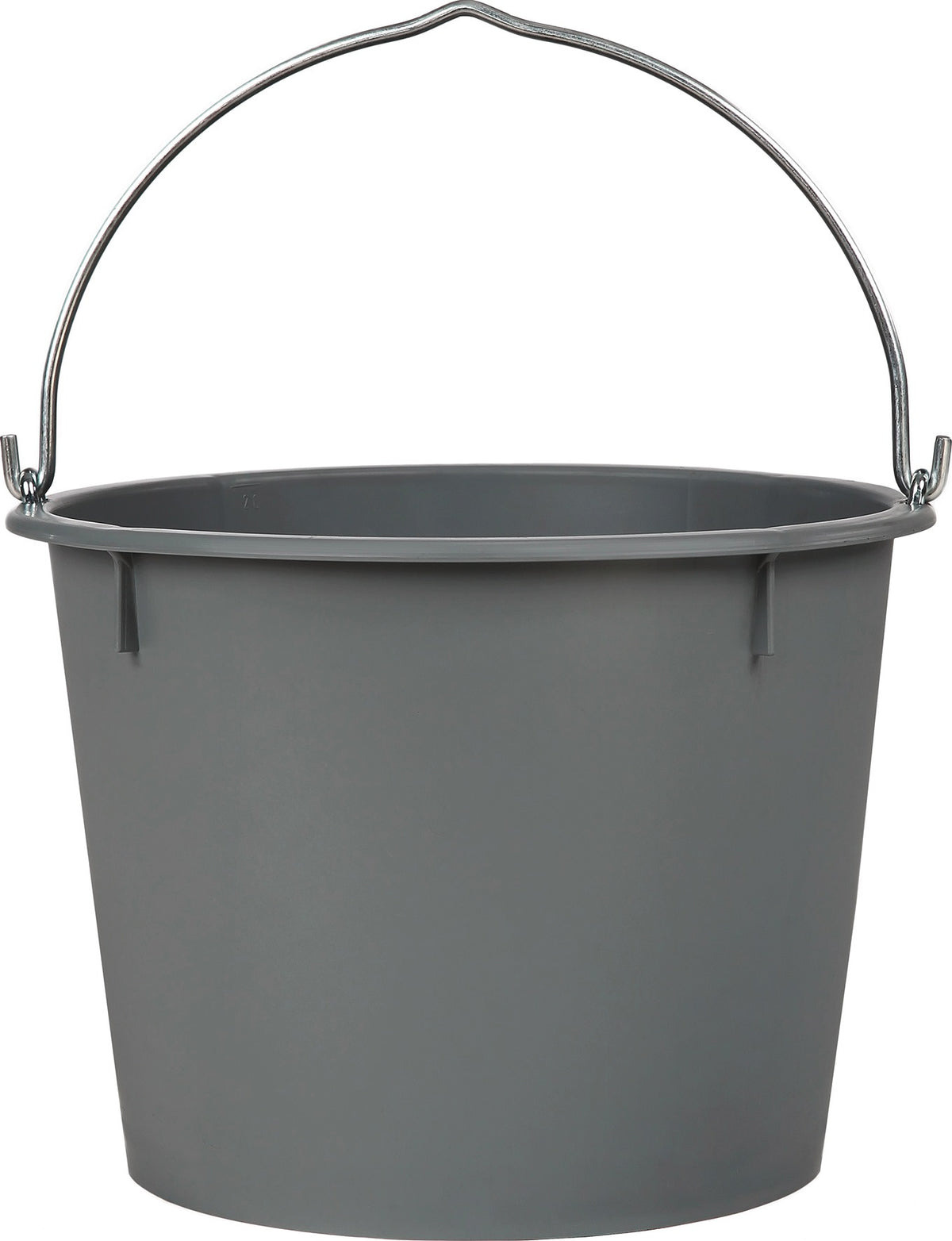 NORDWEST Baueimer 20l grau LDPE mit verzinktem Bügel und Liter-Skala