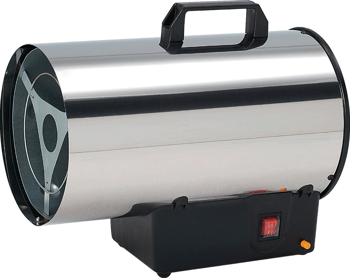 PROMAT Gasheizer REF 10 – 10 kW, 500 m³/h, mit Druckminderer & Notabschaltung