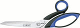 Universalschere 200 mm mit 2K-Auge schwarz/grau von KRETZER – feine Schneide, rostfreier Stahl