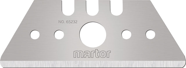 MARTOR Trapezklinge 65232, 50,1 x 19 x 0,63 mm, mit Lochung, 10 Stück im Spender