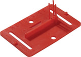 ROTHBUCHER SYSTEME Meterrissplakette RS20 für L80xB50mm, 50 Stück, rot, 7 g