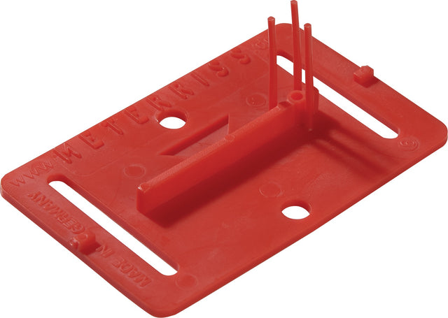 ROTHBUCHER SYSTEME Meterrissplakette RS20 für L80xB50mm, 50 Stück, rot, 7 g