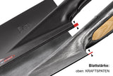 IDEAL Kraftspaten Gr.2 280x190/180 mm mit Stahlrohrstiel und Hartholzknauf – robust für Rodungsarbeiten