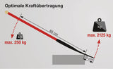 IDEAL Kraftspaten Gr.2 280x190/180 mm mit Stahlrohrstiel und Hartholzknauf – robust für Rodungsarbeiten
