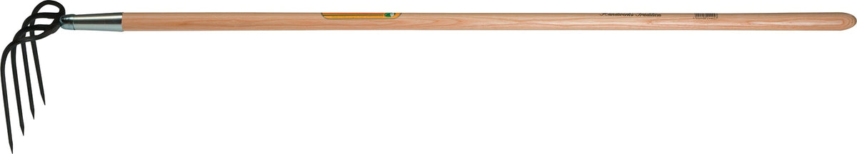 Kartoffelhacke Zinken-L. 190 mm, 4 Zinken geschmiedet, mit Eschenstiel von FREUND VICTORIA